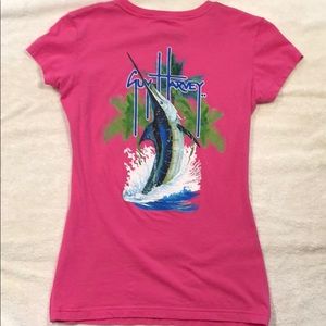 Guy Harvey Pink Marlin Shirt Size Small